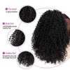 Remy Hair Afro Puff Drawstring Ponytail Extensions Stor Kinky Curly Drawstring Ponytailbullar Klipp i mänskliga hårförlängningar för kvinnor 120g