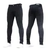 2020 Hole Denim Black Jeans Mens Mens Business Skinny Ripped Jeans Homme Biker Pants Casual Stretch Pencil Pants Byxor Mäns PA248R
