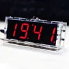 Digitale wekker Digit Diy Electronic Clock Kit Module LED -LICHT REGEL TEMPERATUUR TIJD Display Grote scherm voor tafel Desktop