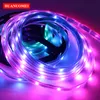 DC5V 32LEDs/m APA102 Digital RGB LED Strip 5050 SMD Digital Flexible Tape Christmas TV Light Addressable 5M/Roll BLACK PCB Waterproof IP67