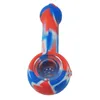 Sample Silicone Pipe Smoking Pipes With Oil Herb Hidden Bowl Tobacco Pyrex Colorful Bong Spoon Pipe MOQ 1 Pieces2944616