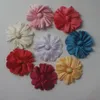 40 pz 10 cm multistrato faux tessuto di raso di seta fiori per fai da te ragazze fascia dei capelli clip di capelli abbigliamento fiore accessori artigianali