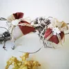 Dry flower sachet Wedding candy cotton bag drawstring accessories storage jewelry gift bag heart with bow