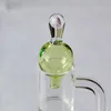 Wholesale Colored Glass Bubble Smoking Accessories Quartz Banger Nails Glass Carb Caps For Hookahs Water Pipes XL-SA02-08