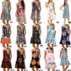 Blumen-Röhrenoberteil, böhmisches Kleid, Sommer-Damen-Druck, Strand, böhmisches, ärmelloses Strandkleid, Vintage-Umstandstaschenkleid, 6 Stück, LJJA2325