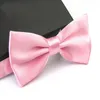 Mäns Fashion Tuxedo Bowtie Butterfly Bow Slipsar För Män Bröllopsfest Bordeaus / Svart / Vit / Silver / Champagne / Navy Blå / Rosa / Blå