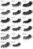 3D Mink Cílios Sujo Extensão do chicote do Olho Cílios Sexy Full Strip Eye Lashes Por fibra química DHL