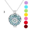 Aroma Diffuser Necklace Open Lockets Pendant Perfume Essential Oil Locket Necklace 70cm Chain with Felt Pads