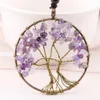 Only Pendant Charm Tree of Life Pendant without Rope Chain Tree Root Acrylic Beaded 8 Color Jewelry Making Parts Natural Stone Jewellery