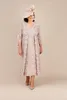 2019 Nowy Plus Size Matka Off Bride Dresses V-Neck Koronkowe Aplikacje Zroszony z Kurtki Długość Herbata Gościnny Specjalne okazje Suknie wieczorowe
