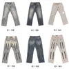 Jeans da uomo firmati con aghi Design con cerniera lavati e distrutti Pantaloni jeans denim tagliati a coltello ASAP ROCKY High Street Fashion Brand279O