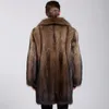 Novo casaco de vison masculino no outono e inverno de 2018