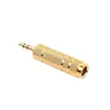 Vergulde 6.35mm 1/4 inch Male naar 3.5mm 1/8 inch Koptelefoon Microfoon Stereo Verlengen Audio Adapter Plug Connector