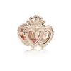 2020 nuovo 100% argento sterling 925 elegante oro rosa cuore araldico radianza fascino in rilievo originale pandora gioielli di moda regalo delle donne