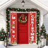 クリスマスの装飾屋内の屋外ドアディスプレイの装飾のためのメリーバナーハンギングサイン1