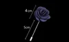 Flower Lapel Pin Rose for Wedding Handmade Boutonniere Stick Boutineers for Men 21Pcs Assorted Color