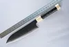 Nytt ankomst Fixat blad Damascus Kitchen Knife VG10 Damascus Steel Blades Harts Handle Outdoor Camping Vandring Staka knivar
