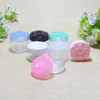 10/15/20 g tom plast makeup nagelkonst pärla lagringsbehållare bärbar kosmetisk kräm burk pottlåda rundflaska F3615