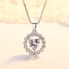Gros- cercle coeur zircon pendentifs ronds collier créatif femmes collier design chorkers bijoux en cuivre cadeau colliers femme