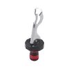 Red Wine Bottle Stopper Manual Press Beverage Bottle Stoppers Wine Stopper Silicone Stainless Steel Vacuum Sealed NO371