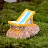 Mini fournitures de décoration de chaise de plage, 5 pièces, mousse micro paysage, décoration de jardin, artisanat créatif