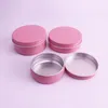 10 ml 30 ml 50 ml 60 ml lege roze aluminium pot case cosmetische wenkbrauw eyeliner crème gel mascara container opslag blikken 100 stks