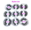 Newest 25MM 3D Mink Eyelashes False Eyelashes 100% Mink Eyelash Extension 5d Mink Lashes Thick Long Dramatic Eye Lashes DHL FREE