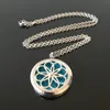 Locket Essential Oil Diffuser Necklace Fashion Stainless Steel Aromatherapy Therapy Tree of Life Flower Animal Pendant Necklace Jewelry Gift