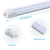 LED TUBE Lights 8FT T8 FA8 Светодиодный свет 8 FT 8feet 45W Один-контактный 4500LM Флуоресцентные светильники 2,4 м Лампы лампы AC85-265V