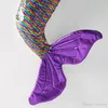 Paillettes sirène chaussettes de Noël 3 couleurs violet tissu doré décoration de vacances de Noël pendentif bonbons sac cadeau