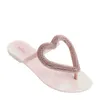 Flip Flop Big Heart Beach Skor 2019 Kvinnor Flat Sandaler Skor för Kvinnor Jelly Sandals Kvinna Jelly