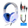 Professional Led Light Gaming Headphones for Computer PS4 Adjustable Bass Stereo PC Gamer Over Ear Wired Headset With Mic Gifts R3748198