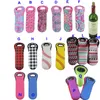 750ml red wine champagne bottle sleeve single wine beer bottle cooler bag neoprene wine bags carrier insulated foral printing