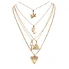 Multi Layered Necklace Women Egypt Pharaoh Necklace Punk Silver Gold Color Street Party Jewelry Accessories1300x
