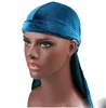 12 Cores novos Unisex Homens Durags Velvet Durags Bandana Turban Hat Wigs Doo Durag Biker Headwear Bandana Pirate Hat Acessórios para cabelo