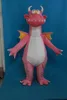 2018 Rabat Factory Sprzedaż Pink Dragon Maskotki Dinozaur Kostium Gospodarstwo Urodzinowe Dress Halloween Carnivals Kostiumy