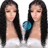 Bleached Knots Water Wave Full Lace Human Hair Wigs Pre Plucked Hairline Brazilian Wet and Wavy Black Women Gluleless Lace Frontal1586014