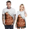 QNPQYX Nuova maglietta streetwear Costumi per uomo magliette Donna Divertente Muscle Man Cosplay T-shirt stampate in 3D Estate Fitness Tees who299n