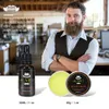 MOQ 100 stks OEM Aangepaste Private Label Lotion Beard Oil Balsem Custom Logo Natuurlijke Organische Ingrediënten Snor Wax 30G / 1OZ voor Amazon