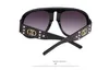 Grand cadre perle Rivet lunettes de soleil femmes marque concepteur Vintage lunettes de soleil mode femmes lunettes de qualité supérieure Uv4008810821