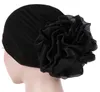 Mode femmes fleur musulman à volants Cancer chimio chapeau bonnet écharpe Turban tête Fit adulte casquette en gros livraison gratuite GB938