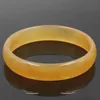 Only One Beautiful natural color yellow jade bangle size 67 mm +box