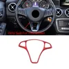 Pulsanti del volante della console centrale dell'auto Telaio Decorazione Sticker Trim per Mercedes Benz C E W205 W213 GLC X253 Classe CLA GLA