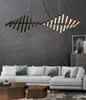 Modern LED Chandelier lighting Nordic Black/White Office Pendant lamps living room home hanging lights dining room Bar fixtures MYY