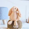 5 färger 35cm kanin mjuka leksaker kanin docka påsk kanin plysch leksak med långa öron fyllda djur barn leksaker gåva grossist