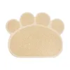 Easy Clean Dog Supplies PET Anti-Swid Mata Karmienie Żywności Solid Color PCV Pad Puppy Paw Kształt Pies Soft Petemat Pet Cat Dish Bowls DH0977