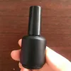 15 ml, frostschwarz, leere Nagellackflaschen, Fläschchen, Behälter, Probenflaschen mit Pinselverschluss für Nagelkunst