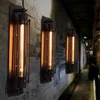 산업용 빈티지 벽 라이트 아이언 레트로 로프트 램프 침실 복도 통로 창고 레스토랑 펍 바 카페 벽 램프 스콘