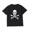 ASAP Rocky Christmas Herren T-Shirt Fashion Black Skull Print kurzärmelöser Herren Womens T-Shirt Polo Shirt S-XL