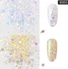 Camaleonte chiaro che cambia colore Nail Glitter Paillettes Colorful Sparkly Hanicure DIY Nail Art 3D Decorazione olografica Glitter art H